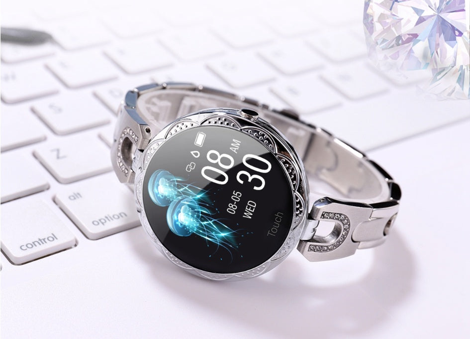 Waterproof Smartwatch for Women Heart Rate Monitor
