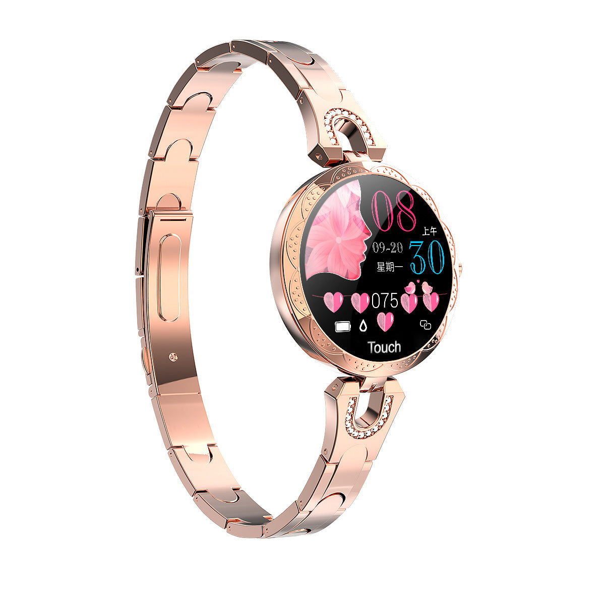 Waterproof Smartwatch for Women Heart Rate Monitor