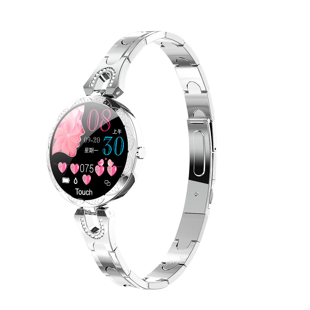 Waterproof Smartwatch for Women Heart Rate Monitor