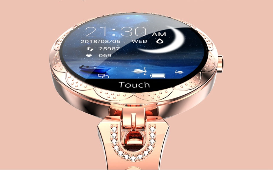 Waterproof Smartwatch for Women Heart Rate Monitor
