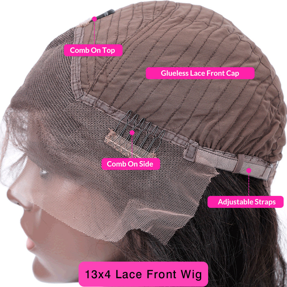 Juju Beauty Black Front Lace Small Wavy Curly Hair