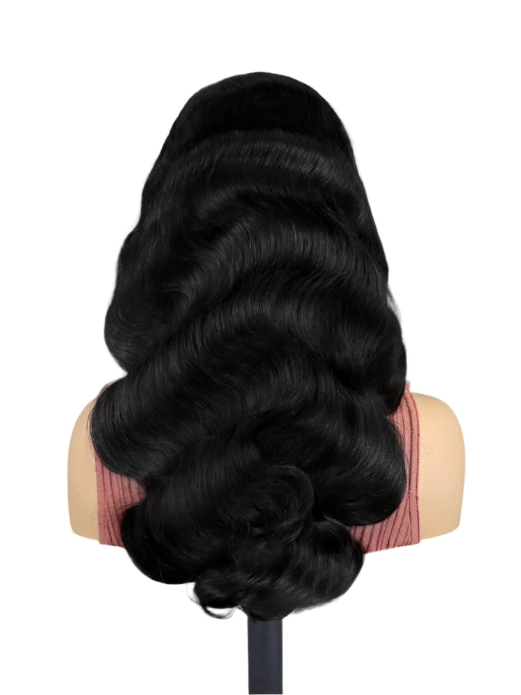 6x4 Density Virgin Human Hair Wigs Vietnamese Raw Hair Transparent Lace Front Pre-Plucked Bleached Knots