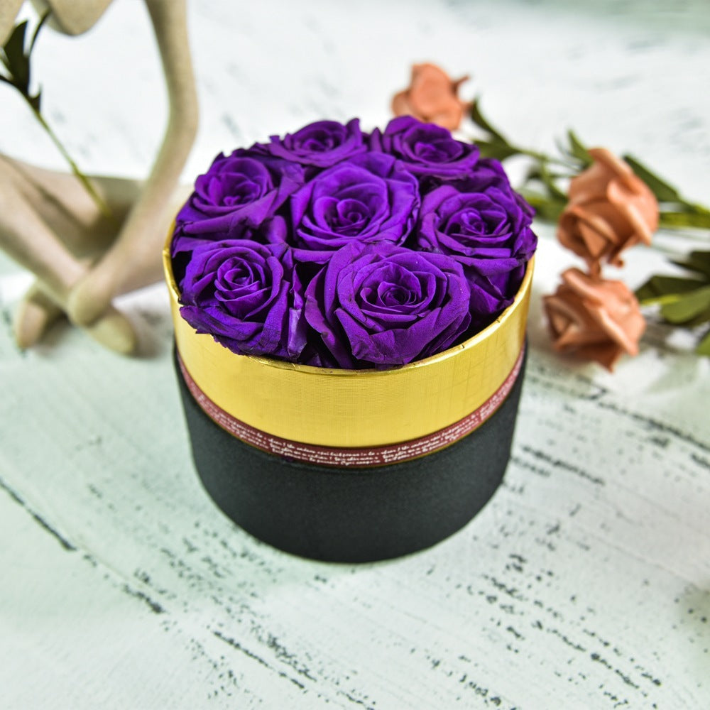 Preserved Flower Rose Hug Bucket Box