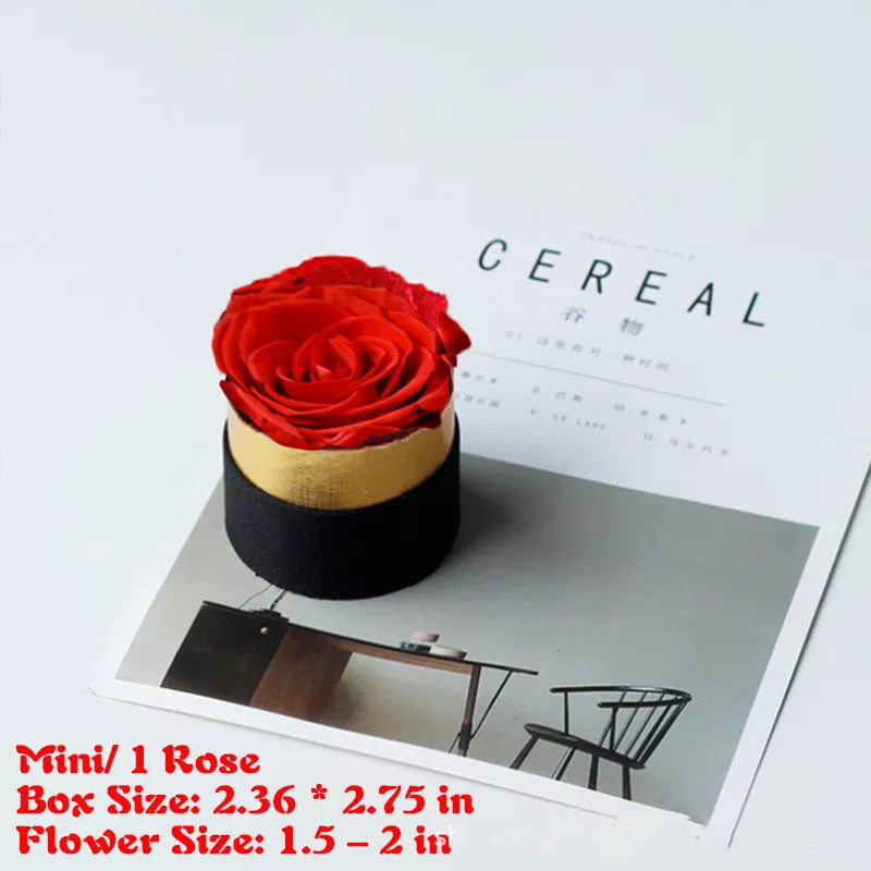Preserved Flower Rose Hug Bucket Box