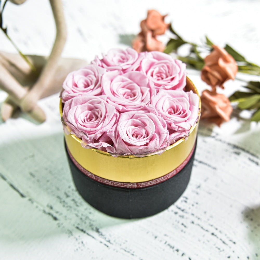 Preserved Flower Rose Hug Bucket Box