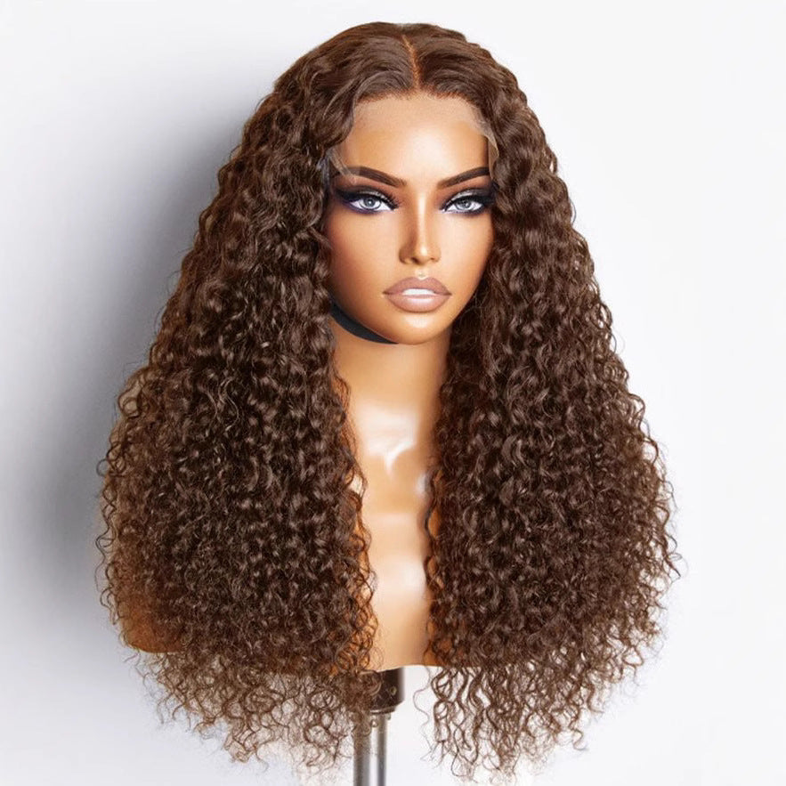 Chocolate Brown Human Hair Wig