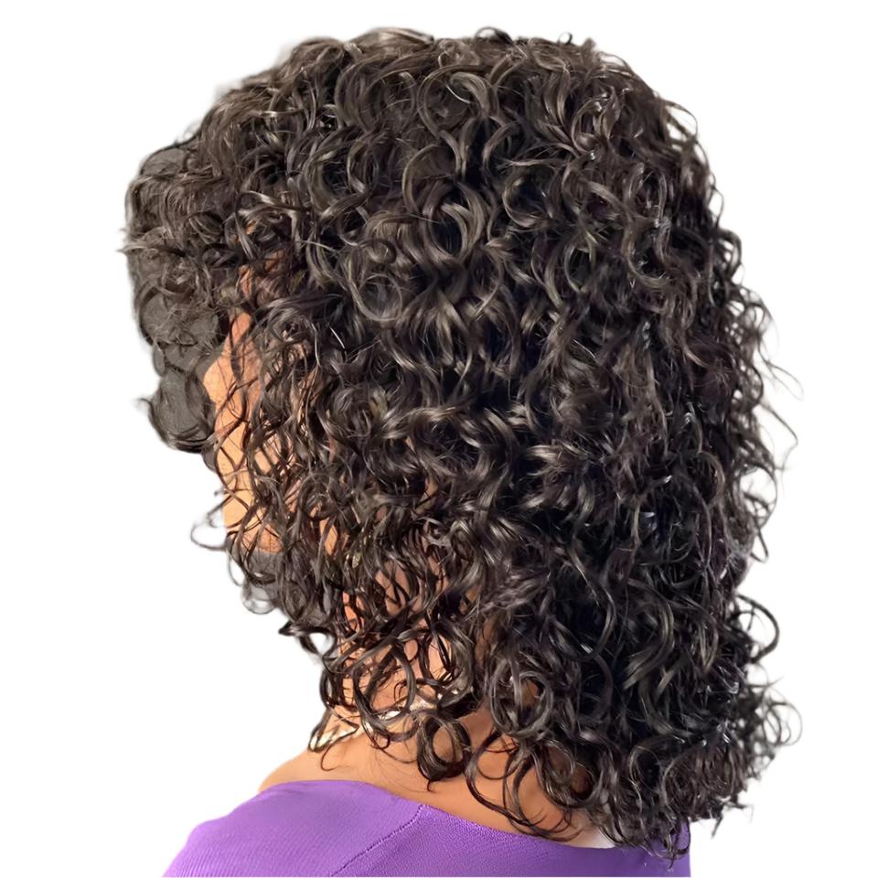 Water Wave Wigs with Bangs Human Hair