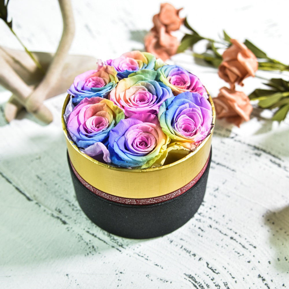 Preserved Flower Rose Hug Bucket Box