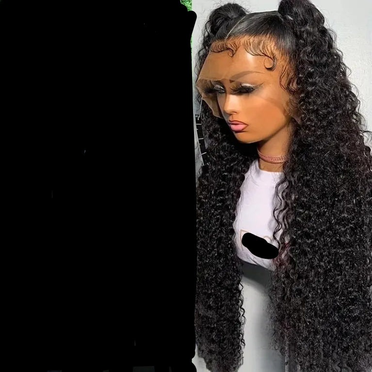 Deep Wave Lace Front Wig Human Hair 180 Density 13x4 Deep Wave HD Lace Front Wig