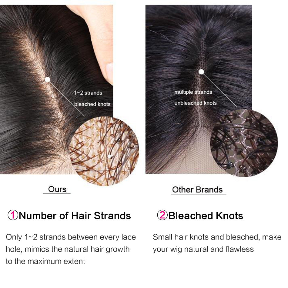 Juju Beauty Black Front Lace Small Wavy Curly Hair