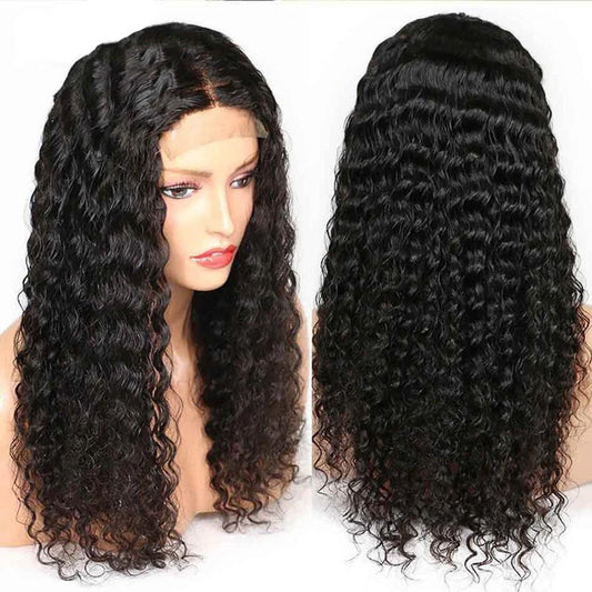 Front Lace Chemical Fiber Long Curly Hair Wig Set