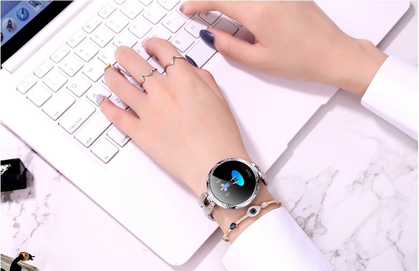 Waterproof Smartwatch for Women Heart Rate Monitor