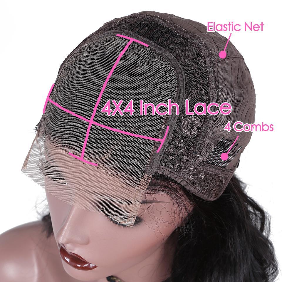 Juju Beauty 4x4 Deep Wave 5x5 Lace Closure wig 6x6 Human Hair Wigs