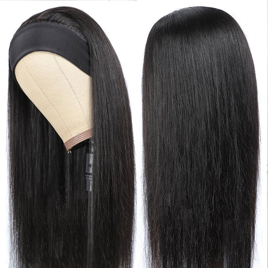 Headband Straight Wig Human Hair