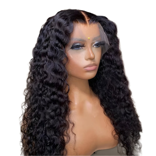 Front Lace Wig  Long Curly Hair Chemical Fiber Wig