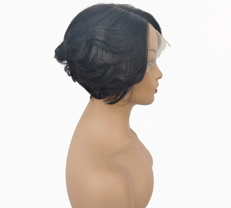 Short Real Hair Lace Wig