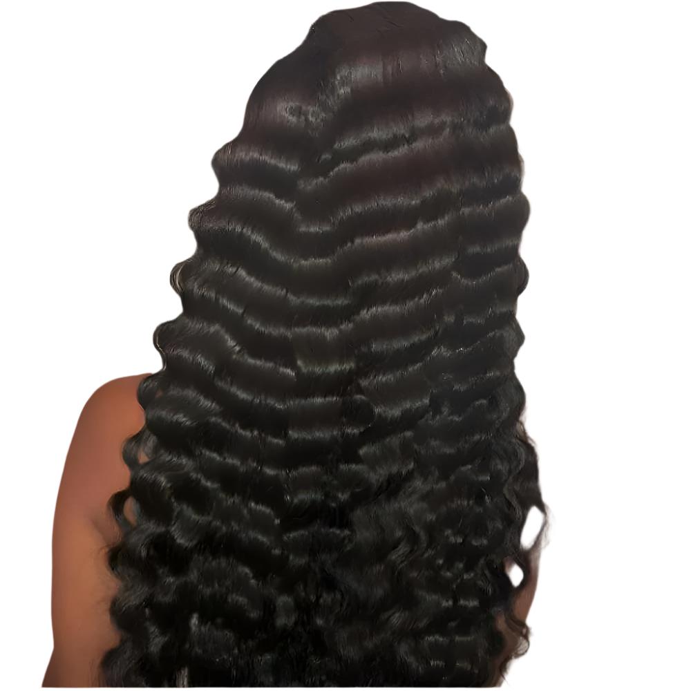 Human Hair 28 30 Deep Wave Lace Frontal Wigs 13 4 Front Wigs