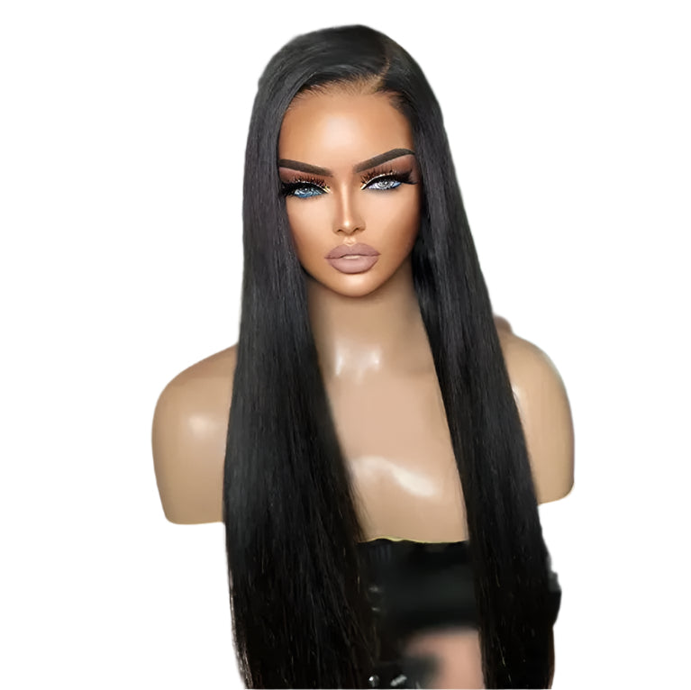 7X5 Glueless HD Lace Pre-Cut Straight Lace Front Brazilian Remy Hair Wig