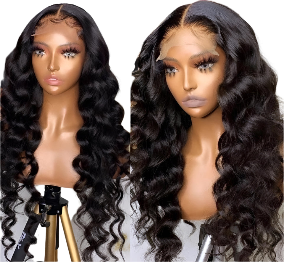 Loose Deep Lace-up Front Wig 100% Human Hair