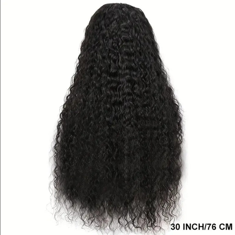 Deep Wave Lace Front Wig Human Hair 180 Density 13x4 Deep Wave HD Lace Front Wig