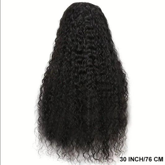 Deep Wave Lace Front Wig Human Hair 180 Density 13x4 Deep Wave HD Lace Front Wig