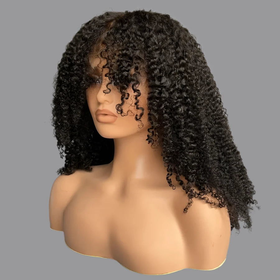 Juju Beauty Lace Full Frontal Wig Brazilian Curly Human Hair Wigs Invisible HD Lace Glueless