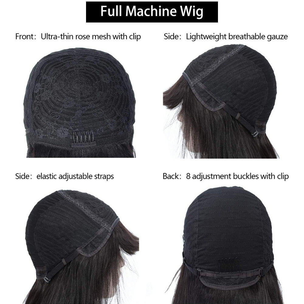 Curly BOB Wig Real Hair
