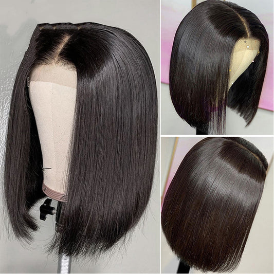 Real Hair Short Bob Wig