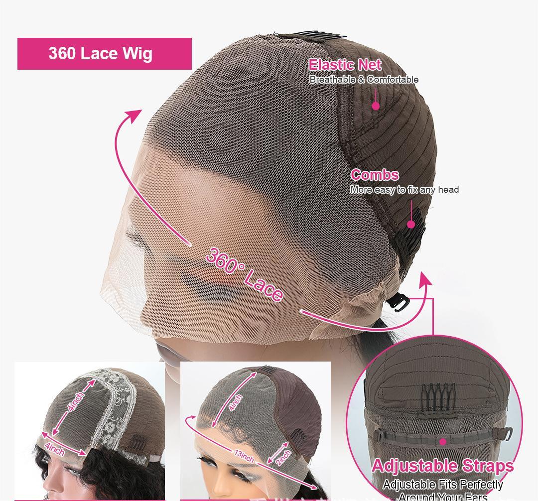 Loose Deep Lace-up Front Wig 100% Human Hair