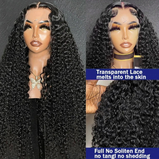 Curly Versatile Human Hair Wig And Headband