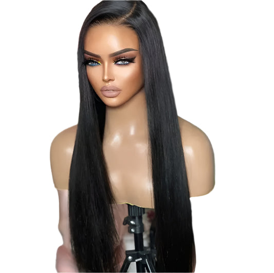 7X5 Glueless HD Lace Pre-Cut Straight Lace Front Brazilian Remy Hair Wig
